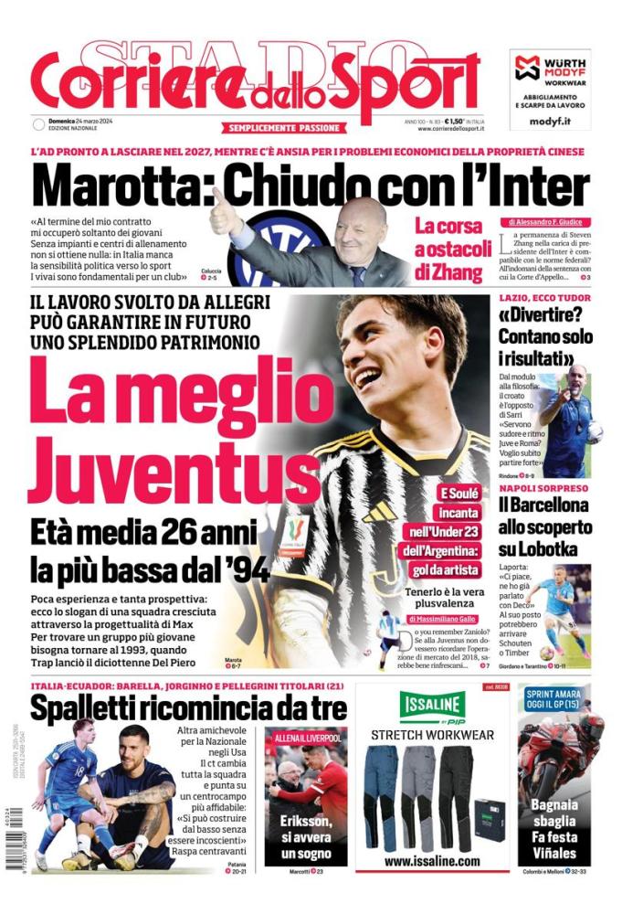 PRIMA PAGINA - Corriere dello Sport: “Il Barcellona allo scoperto su ...