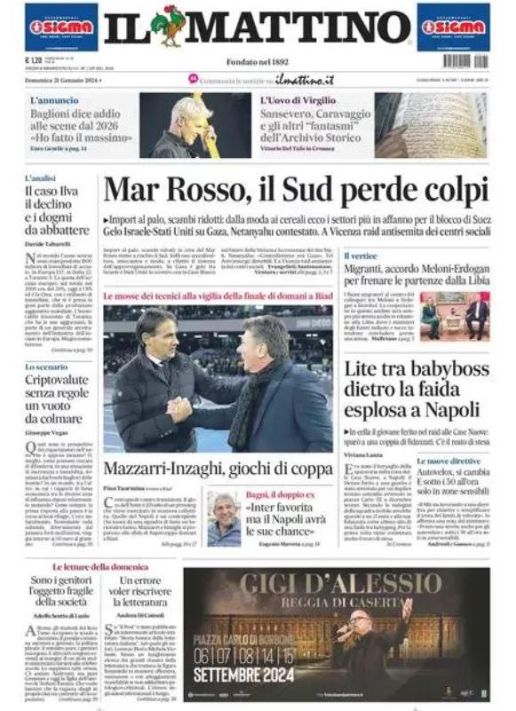 PRIMA PAGINA Il Mattino